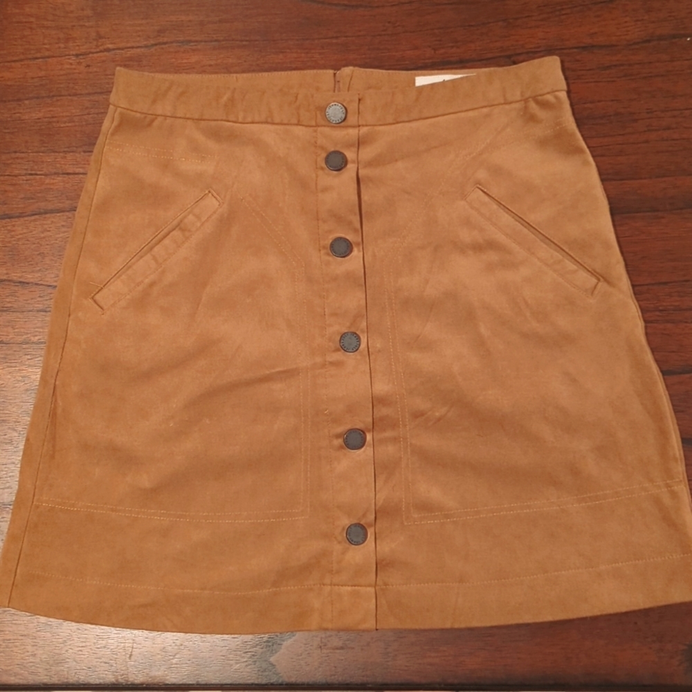 Tan Fall Skirt